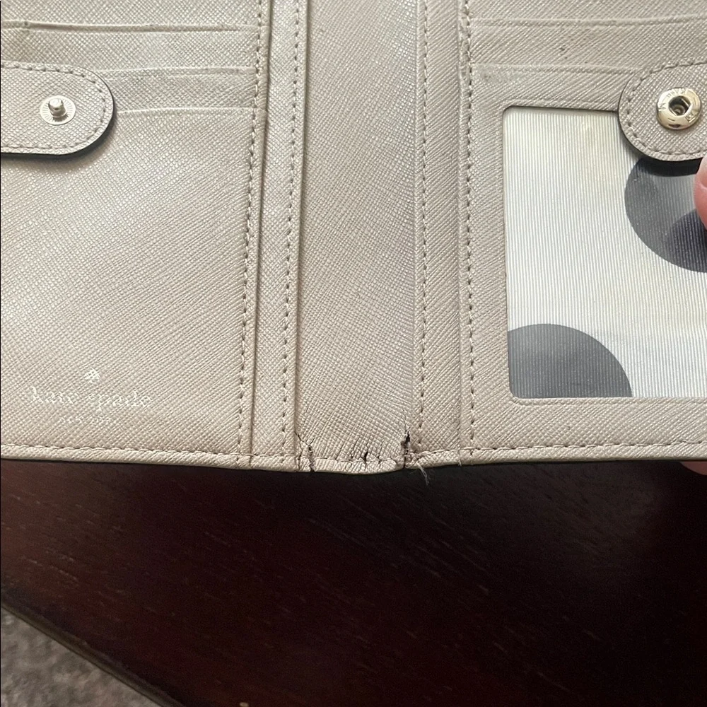 Kate Spade Beige Leather Wallet - Picture 7 of 7